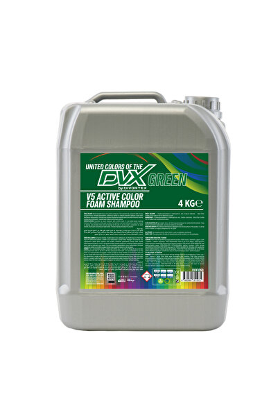 Divortex V5 Aktif Renkli Köpük Şampuan Yeşil 4 Kg