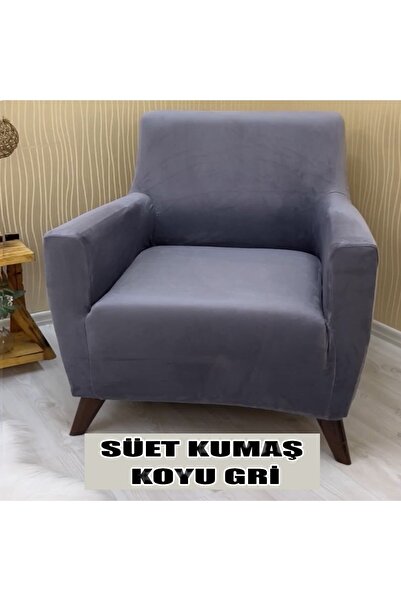 KILIFSAN Süet Detaylı Angora Kumaş Tekli Koltuk & Berjer Koltuk Kılıfı