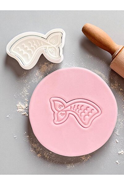 AKTASTORE قالب كوكي ذيل حورية البحر وقالب لب السكر