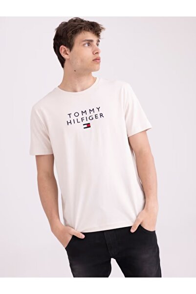 Tommy Hilfiger - Logolu erkek tişörtü