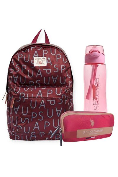 U.S. Polo Assn. Base. Polo Assn. School Backpack , U.S. Polo Assn. Pen Bag - Water Bottle & Flask Gift