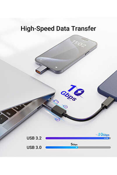 SYNTECH | محول USB أنثى إلى USB-C 3.2 بسرعة نقل تصل إلى 10 جيجابايت في الثانية