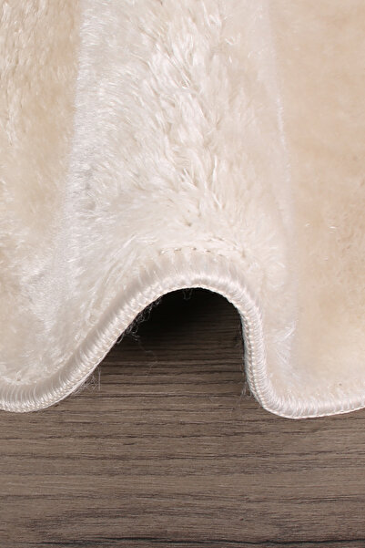 Bestekar Lunasoft Cream Oval Μοντέρνο Μαλακό Σετ Χαλάκι Μπάνιου 2 τεμαχίων, Αντιολισθητικό, Πολυτελές, Πλένεται στο Πλυντήριο