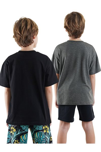 Denokids Tricou Basic Oversize pentru băiat, pachet de 2