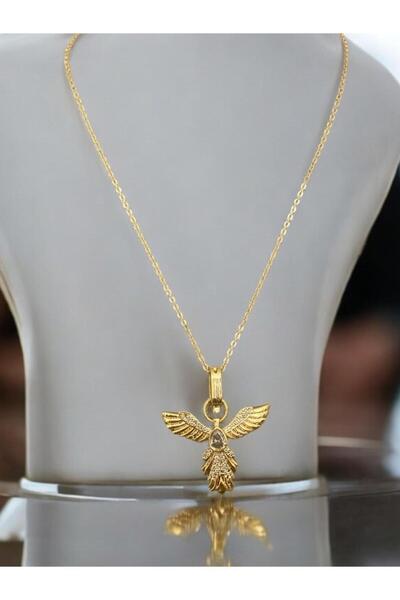 Merand Altın Kaplama Taşlı Özel Tasarım Kolye | Kadın Zincir Kolye