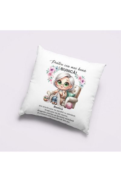 ROPRESSO Personalized pillow with message for Grandma