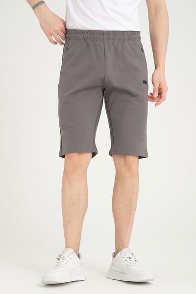 Shooter Sportswear Men's Shorts Smoked Minimal Print Detailed Hidden Zipper Pocket Regular Fit