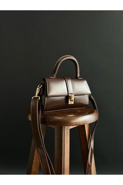 Mia Collection Geantă de umăr pentru femei și mână Asia Model Bitter Brown