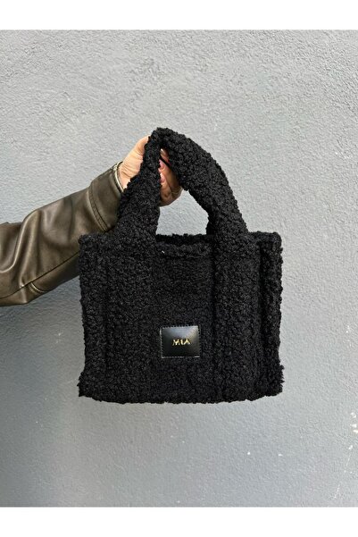 Mia Collection Pofuduk Model El Ve Kadın Omuz Çantası Siyah