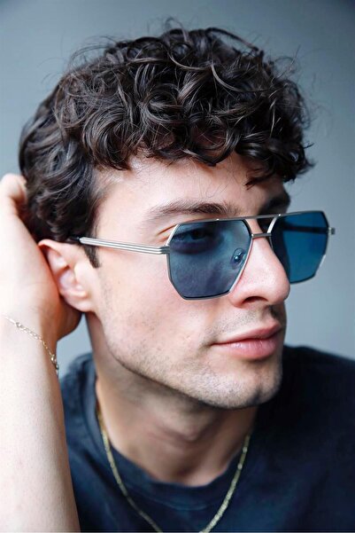 Bilge Karga Daphe Silver Blue Men's Sunglasses