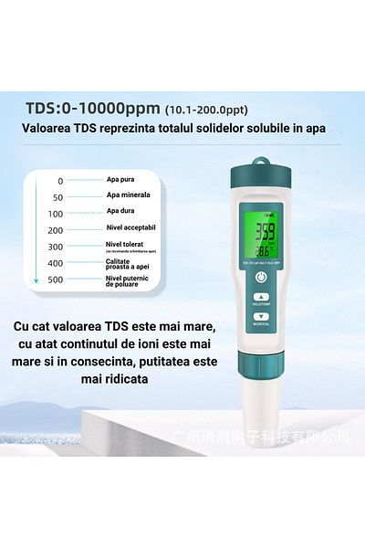 oemco Professional 7-in-1 Water Quality Tester (PH/TDS/EC/ORP/SG/Salinity/Temperature)