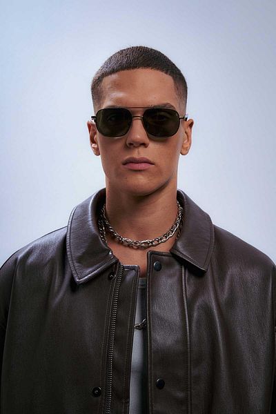 Bilge Karga Lis Bronze Green Men's Sunglasses