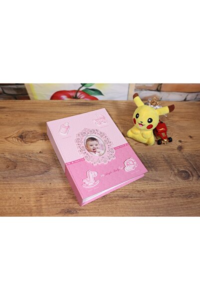 NRCN ألبوم صور أطفال مقاس 10 × 15 سم مع نافذة 200 باللون الوردي