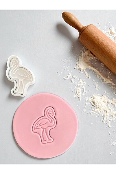 AKTASTORE قالب بسكويت على شكل طائر النحام وقالب عجينة السكر 0583-20