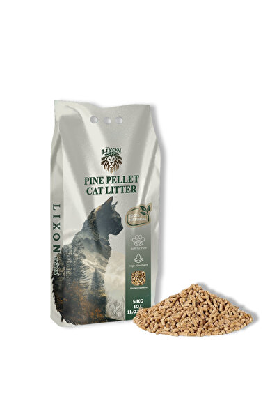 LIXON NATURAL %100 Doğal Çam Peleti Kedi Kumu 5 Kg (10L) Hipoalerjenik Yavru/...
