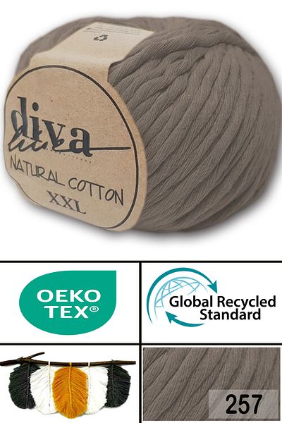 Diva İplik Diva Natural Cotton Xxl 257 Mink