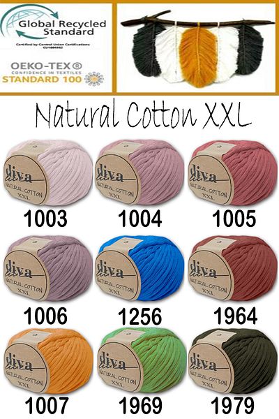 Diva İplik Diva Natural Cotton Xxl 188 Μωβ