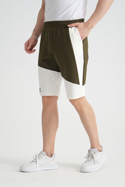 Shooter Sportswear Ανδρικό καλοκαιρινό σορτς με λεπτομέρεια χακί στάμπα