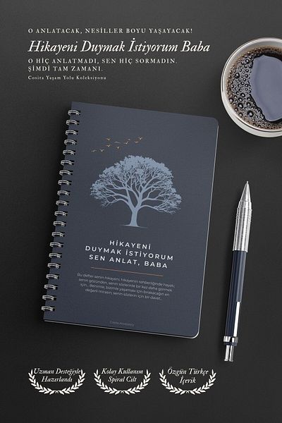 EcoNest Interactive Memory Book for Fathers Emotional Heritage Book I Want to Hear the Story You Tell Dad
