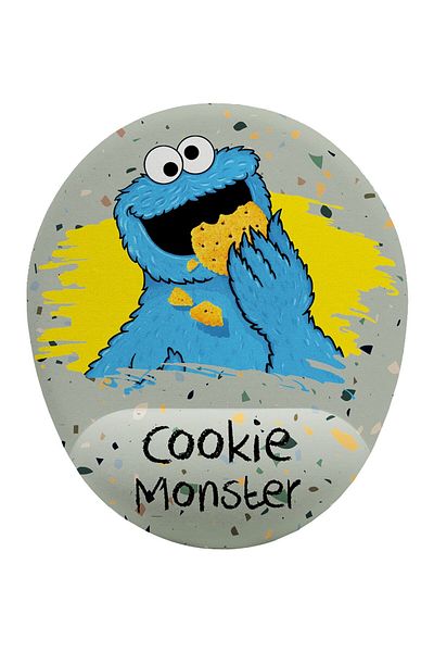 iF Dizayn Cookie Monster Wrist Support Mousepad
