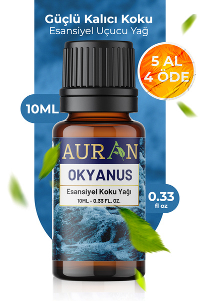 AURAN Okyanus Esansiyel Uçucu Koku Yağı Difüzör Esansı Buhurdanlık Yağı Aroma...