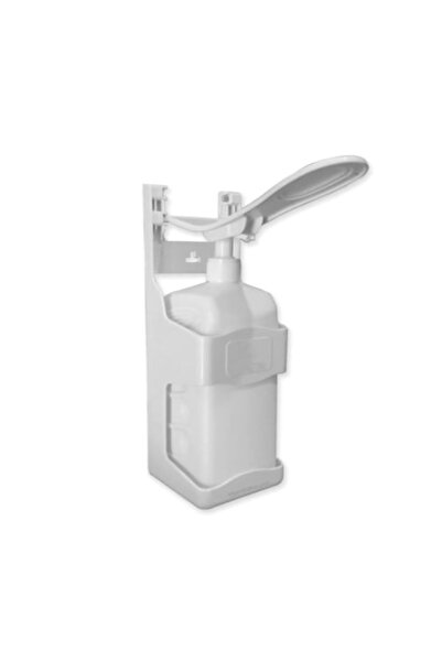 ERLAB Dezenfektan Duvar Askı Aparatı Boş 1 Litre Şişe Ve Pompa Set