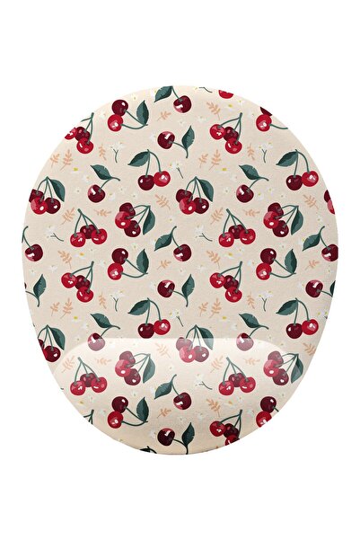 iyi fikirler Kiraz Desenli Bilek Destekli Mouse Pad