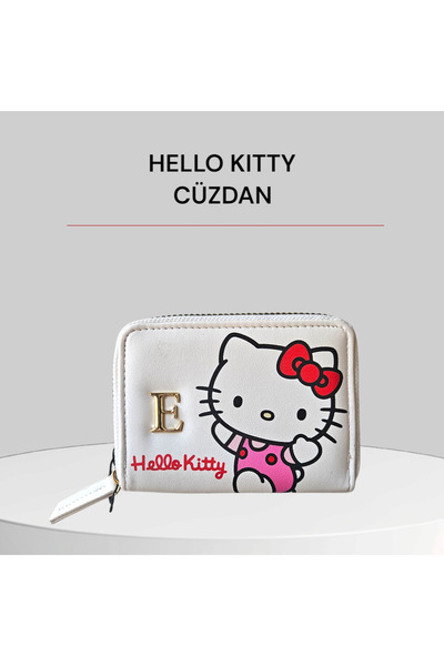 Alyas Aksesuar Hello Kıtty Bozuk Para Cüzdanı-e Harfi