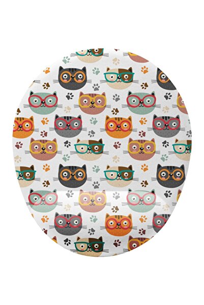 iyi fikirler Hipster Kedi Desenli Bilek Destekli Mouse Pad