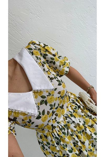 MEECY Rochie din poplin LILIUM cu model de flori
