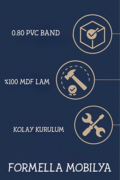MEŞE MOBİLYA Tek Kapaklı Çok Amaçlı Dolap