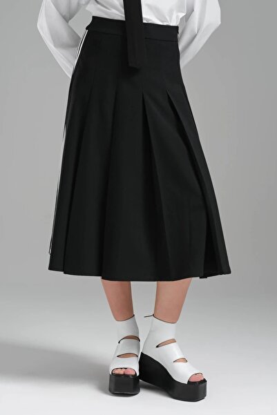 tw3 Γυναικεία δύο τεμάχια ειδικής σχεδίασης γραβάτα και πλισέ φούστα