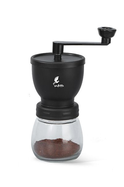 valletta Matera Coffee Grinder Glass Coffee Grinder with Ceramic Grinder