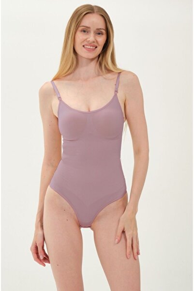 MİSTİRİK Mimola Model 3 Bölge Etkili ÖrmeKumaş Yapılı String Body Gül Kurusu Renk042