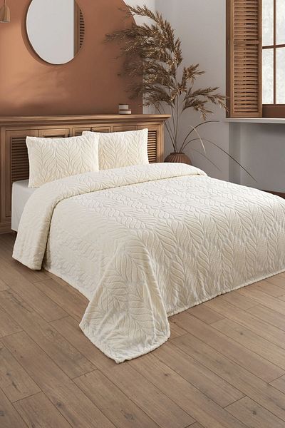 PANCHY CANKY Bedspread 240 X 240 Double Bed Bedding Set Plush Soft Welsoft 2 Pillowcases