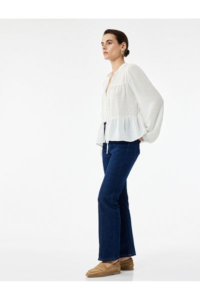 Koton Regular Waist Flared Denim Trousers - Flare Jeans