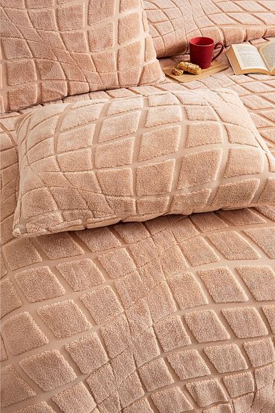 PANCHY CANKY Bedspread 240 X 240 Double Bed Bedding Set Plush Soft Welsoft 2 Pillowcases