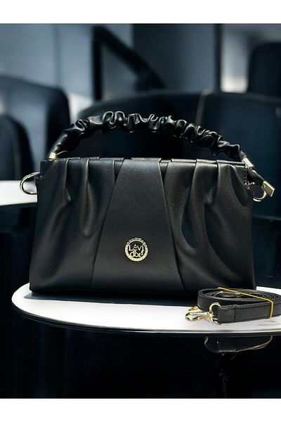 Levidor Levidor Special Color Combination Faux Leather Shoulder Bag - Hand and Arm Detail
