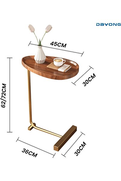 Generic طاولة جانبية بتصميم إبداعي عصري، طاولة جانبية للأريكة، الزاوية، بجانب السرير، طاولة قهوة للمساحات الصغيرة