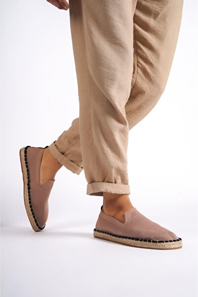 marceline Mink Handmade Straw Sole Comfortable Knitted Knitwear Sports Daily Espadrille Shoes Sneaker