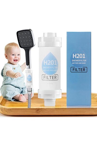 Generic فلتر رأس الدش بفيتامين سي - فلتر استحمام لمياه استحمام نظيفة ومصفاة