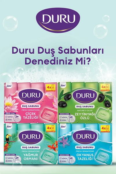 Duru Shower Soap Rainforest 4 Pcs