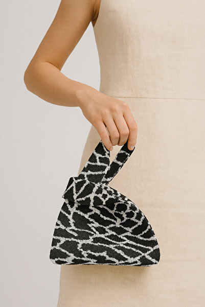 Sebir Moda imprimeu leopard Geantă de mână tricotată