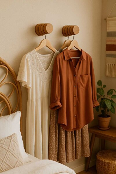 segalife 2 Lİ AHŞAP DEKORATİF ASKILIK ODA SALON BUTİK ERKEK KADIN HEDİYE DÜZE...