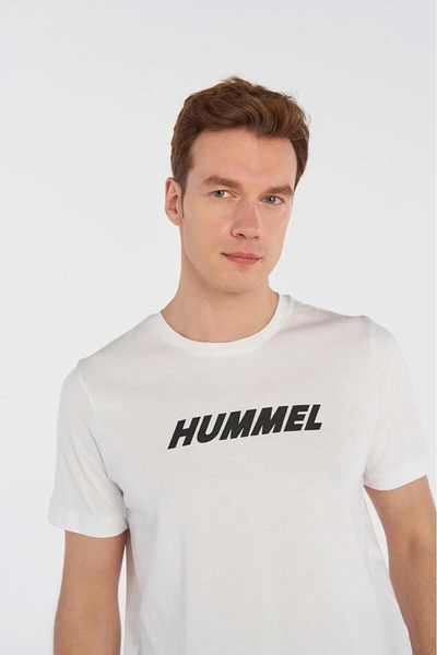 hummel Ανδρικό μπλουζάκι Elemental Logo Cotton Tee White