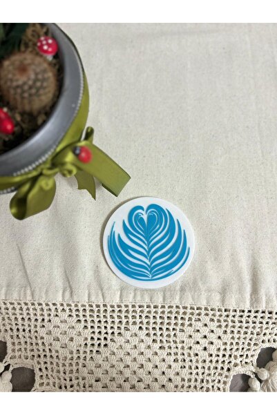 Safemarket قاعدة زجاجية منقوشة باللاتيه