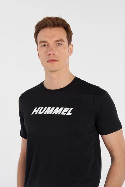 hummel Ανδρικό μπλουζάκι Elemental Logo Cotton Tee Black