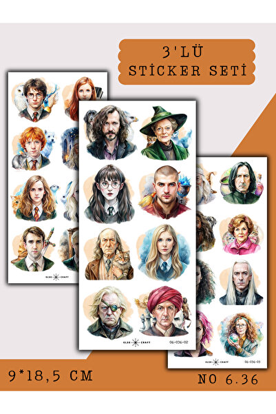 Else Craft Harry Potter Temalı Sticker 6.36 - Ajanda Planlayıcı Bullet Journa...