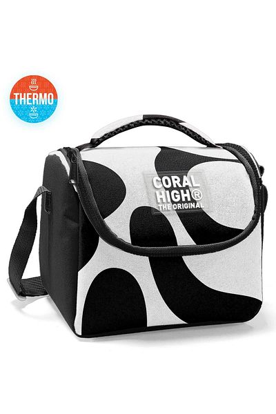 Coral High Cutie termică pentru prânz cu model alb-negru pentru copii 22787
