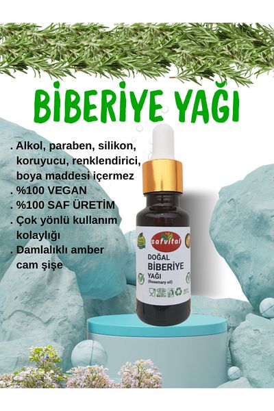 safvital 100% Pure Rosemary Essential Oil 20ml - Hair / Skin Care & Aromatherapy & (Rosemary Oil) 20ml